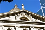 Statue of Justice and the pediment